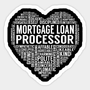 Mortgage Loan Officer Heart Sticker